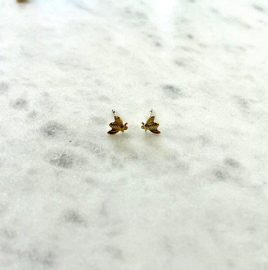Bee stud earrings