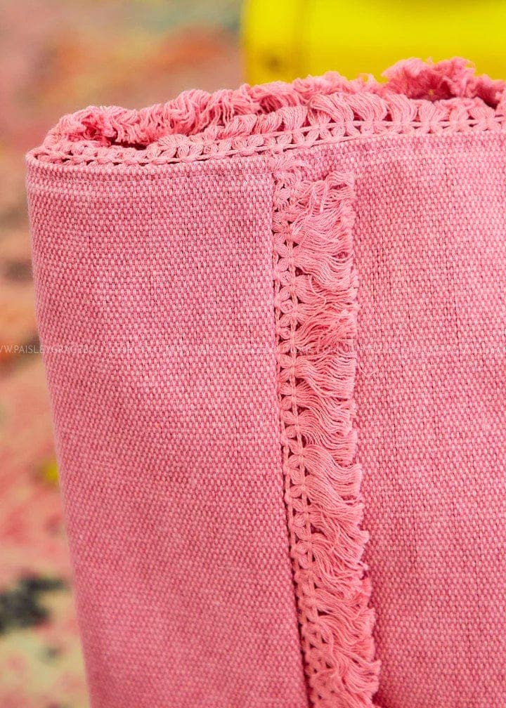 Sewn Rope Summer Letter Fringe Tote Bag