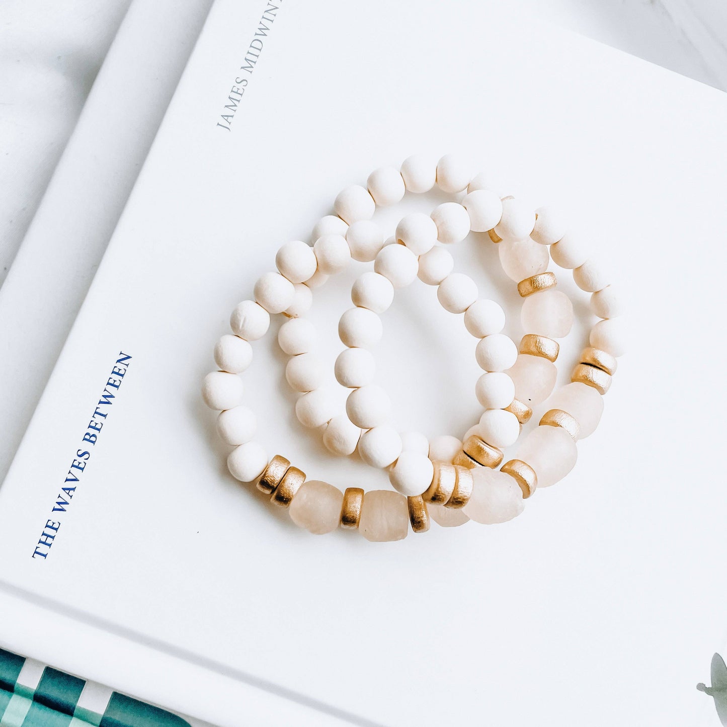 Pink Recycled Sea Glass Bracelet