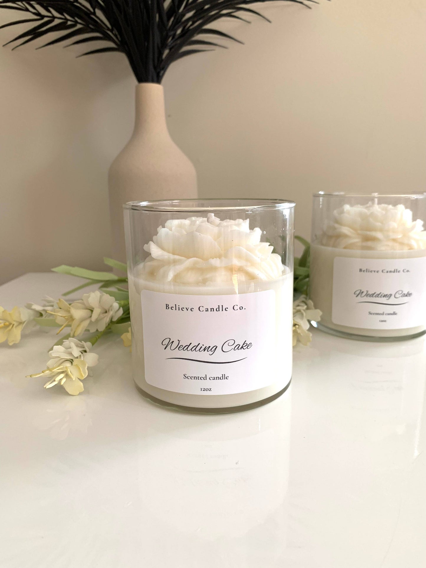 Wedding Cake Candle Jar