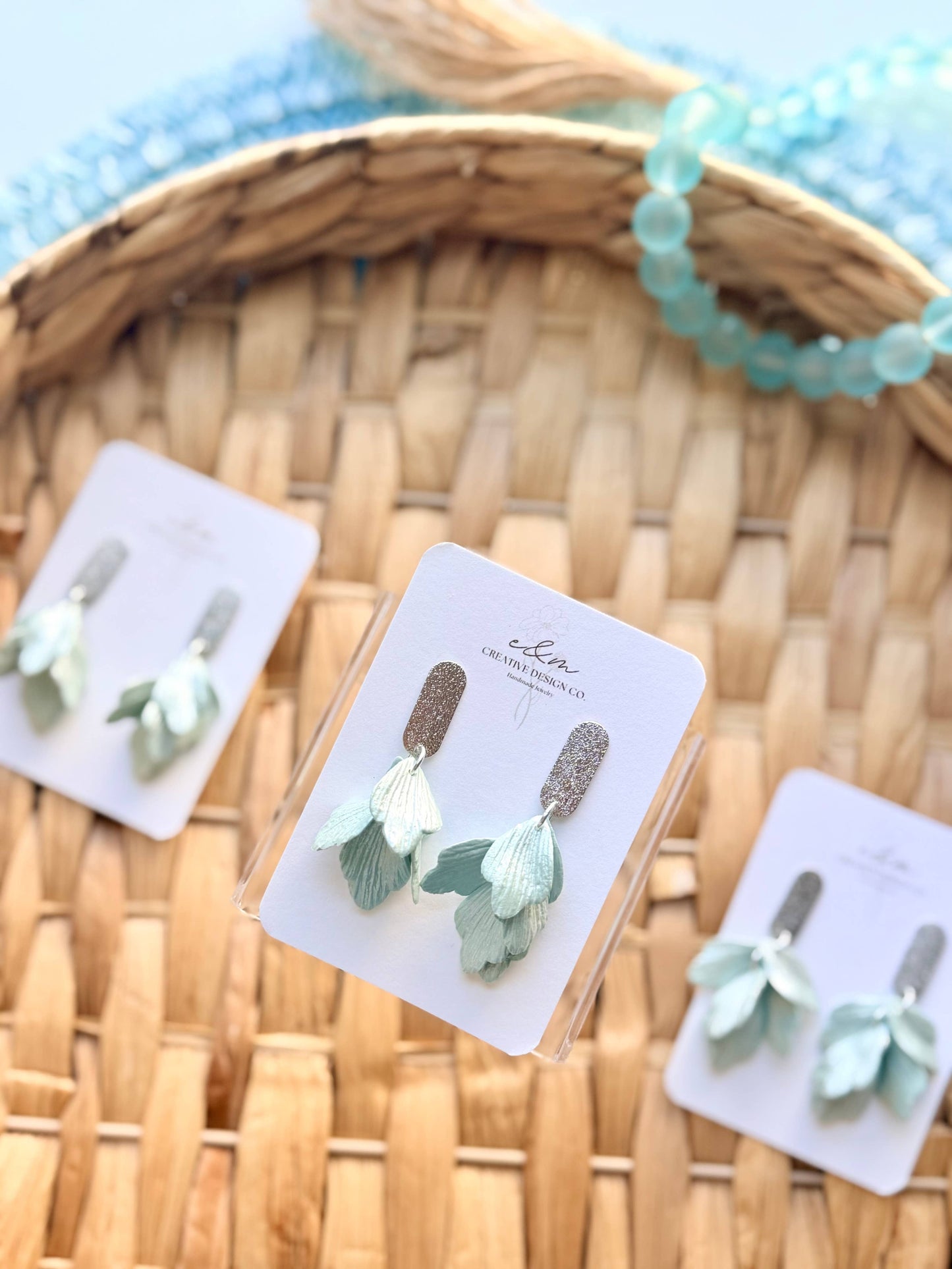 Shimmery Petal Earrings