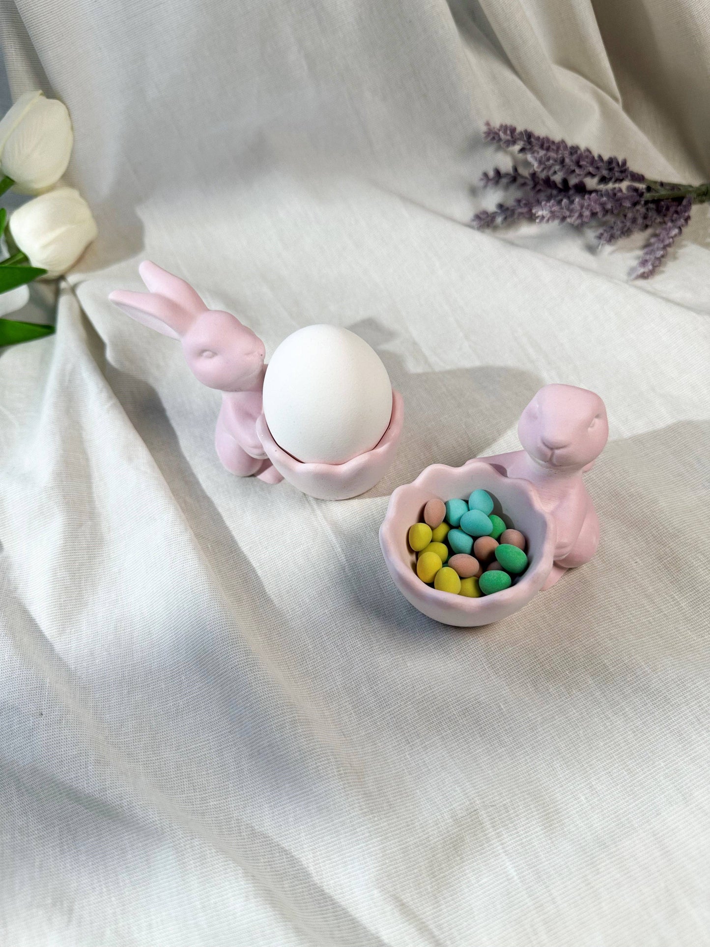 Bunny with Egg Holder