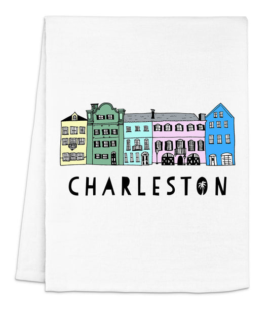 Colorful Dish Towels - Charleston, SC Rainbow Row