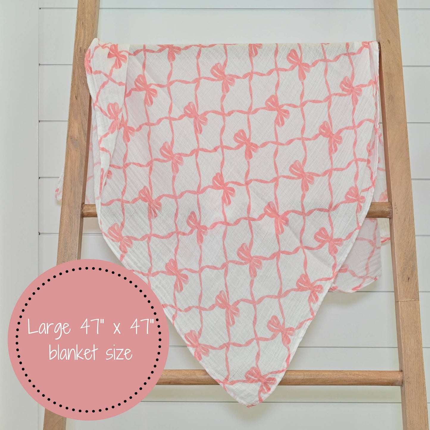 Beautiful Bows Baby Swaddle Blanket