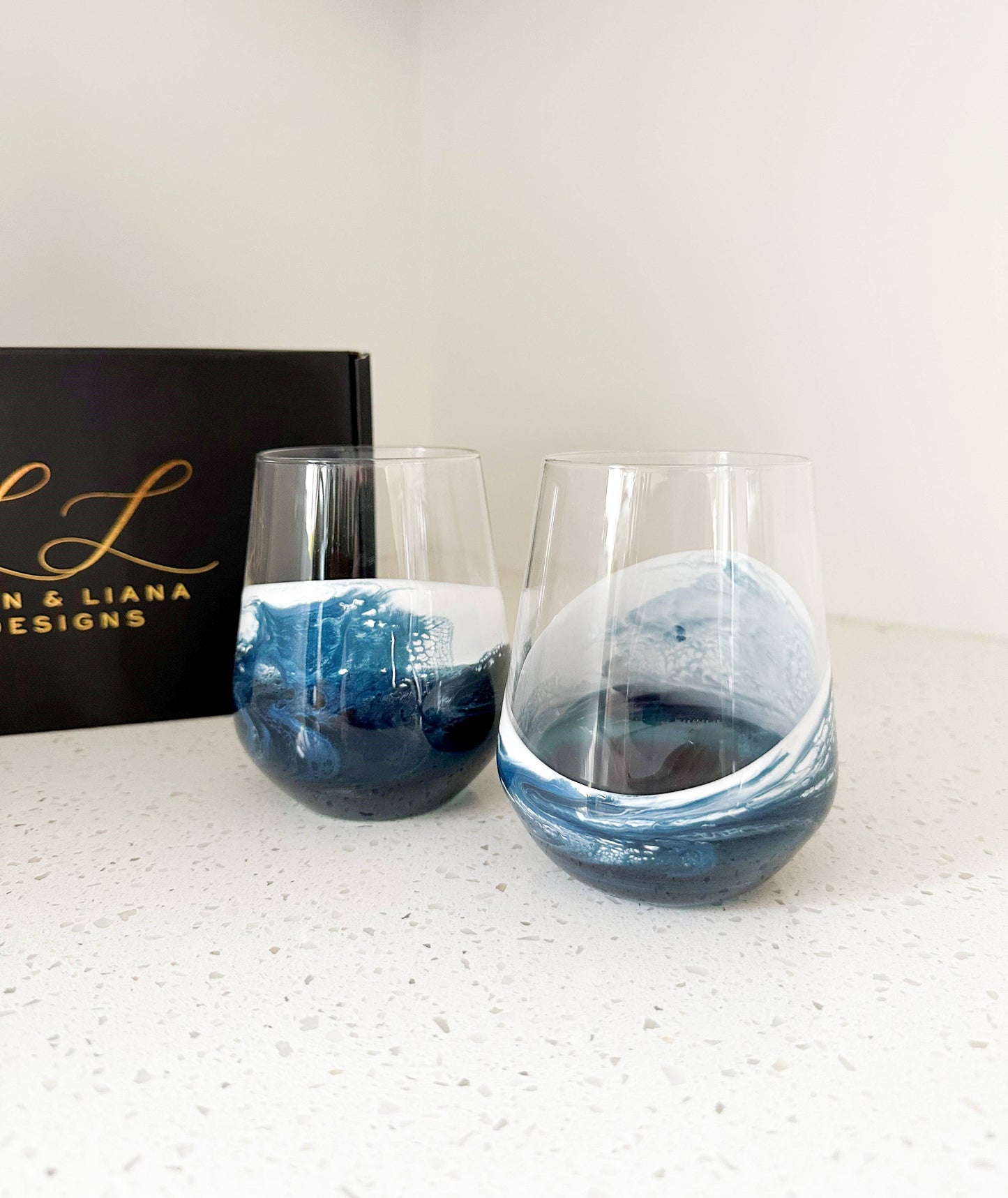 Resin Coated Entertaining Glasses
