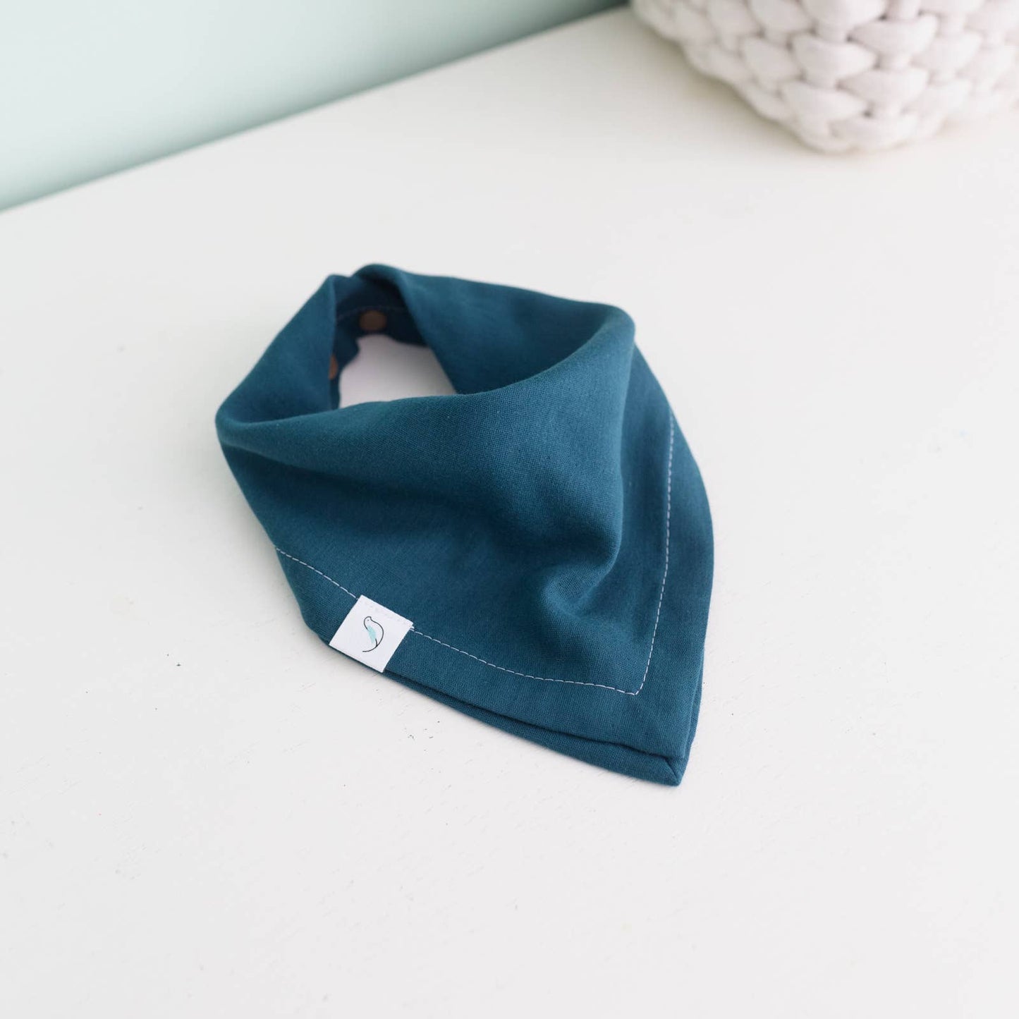 ORGANIC Ollie Bandana Bib - Vintage Indigo