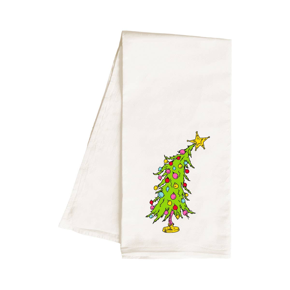 Grinchy Tree Hand Towel