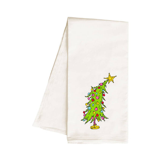 Grinchy Tree Hand Towel