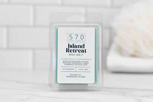 Island Retreat Wax Melt - Santal, Coconut, Heliotrope