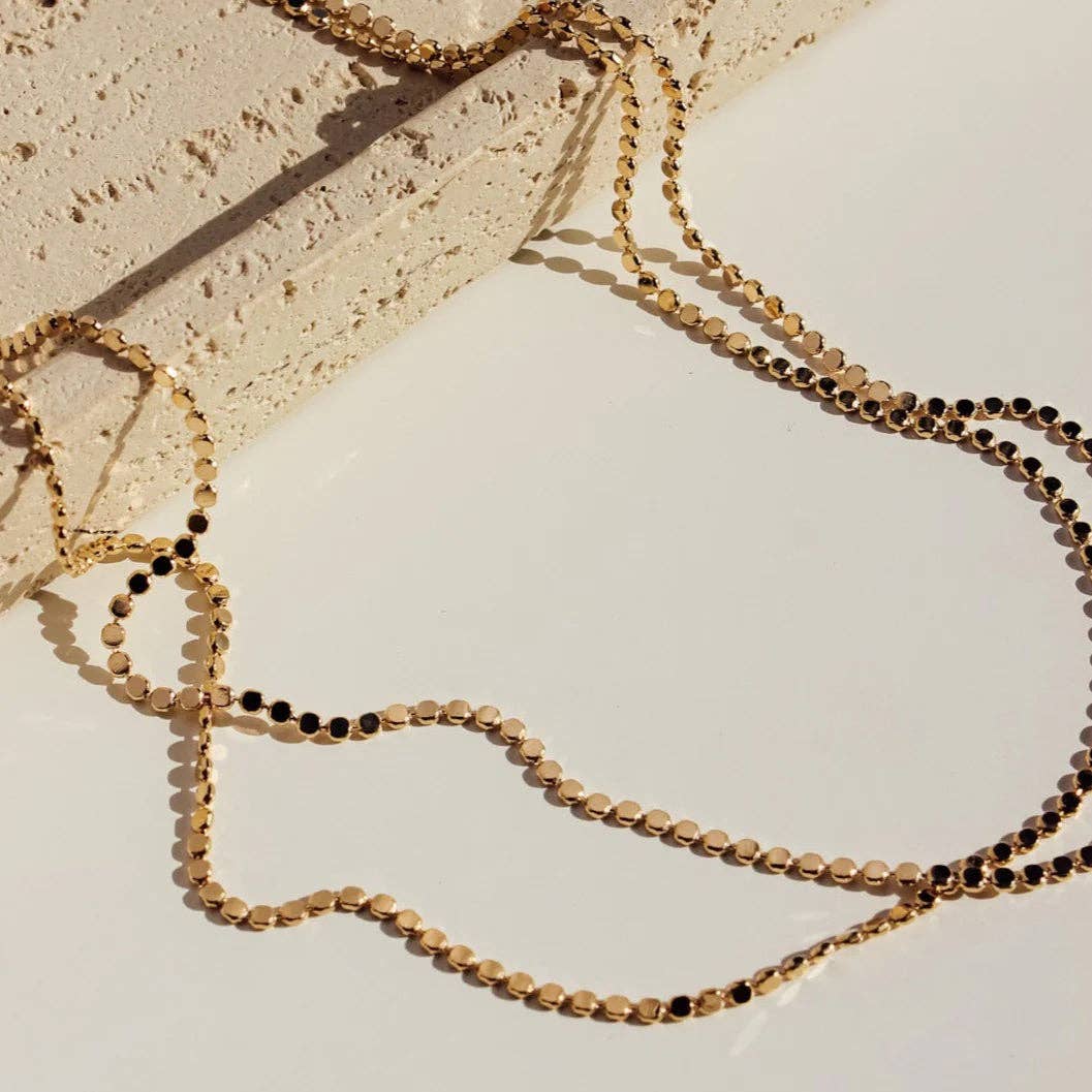 Flat Disc Necklace