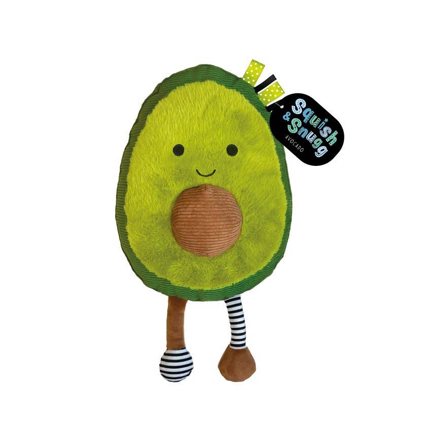 Plush Sensory Snuggables Squish and Snugg Avocado