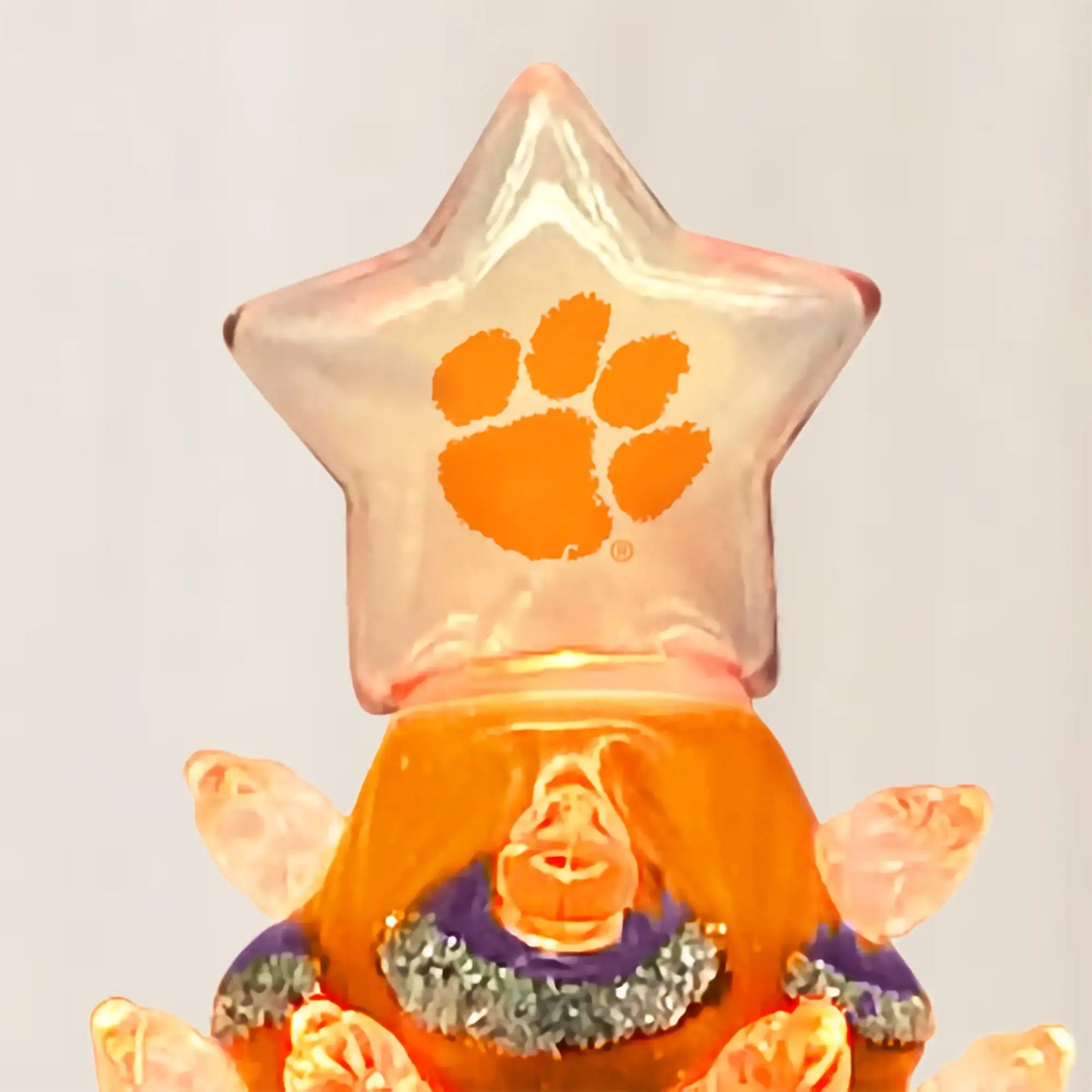 6.5" Clemson Xmas Tree Nite Lite