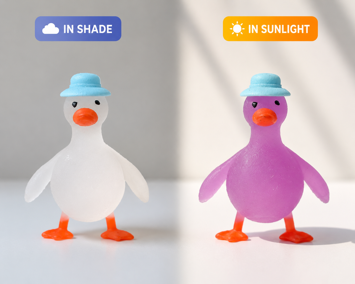 Color Changing Duck Squishy Toy – 3”