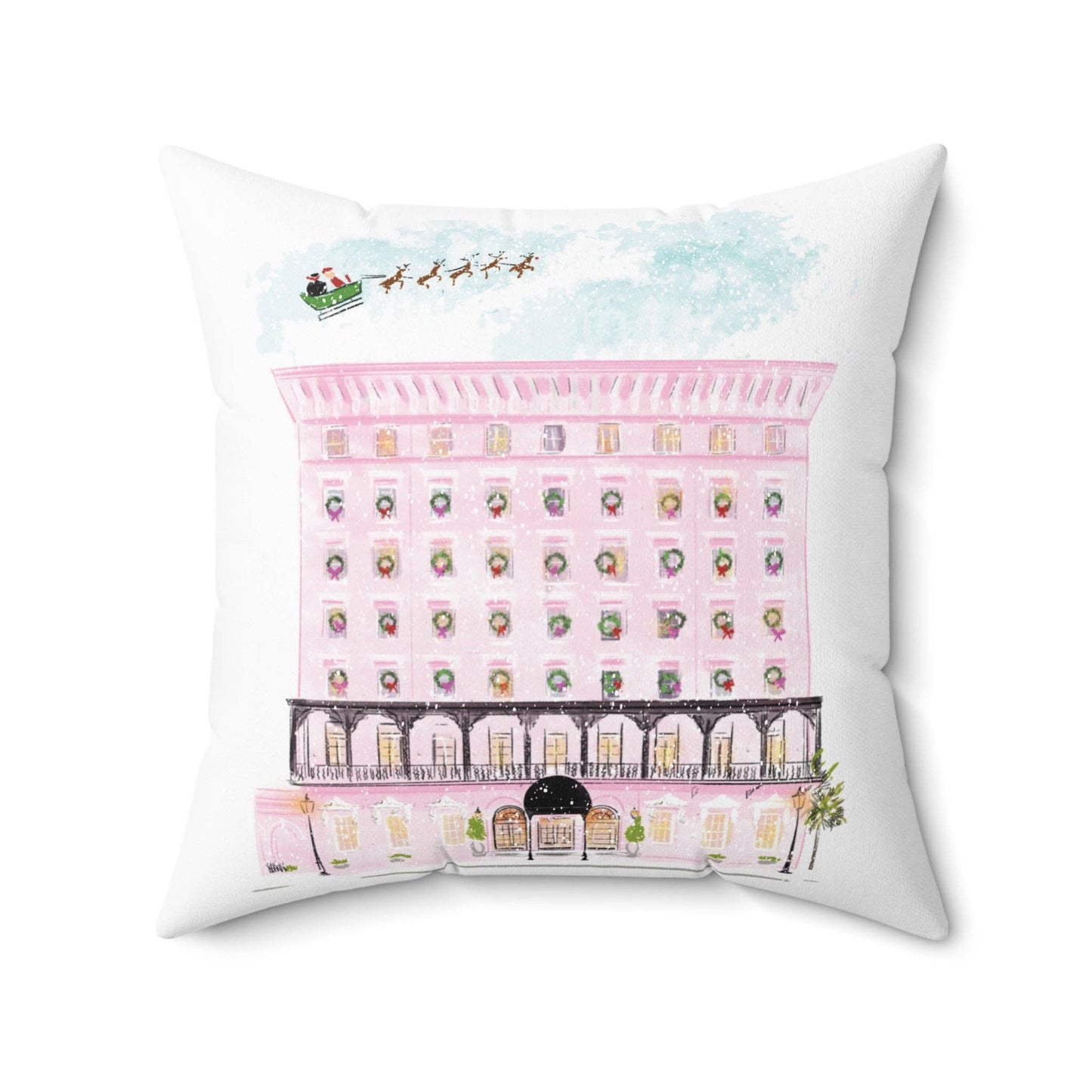 Mills House At Christmas-Pillow