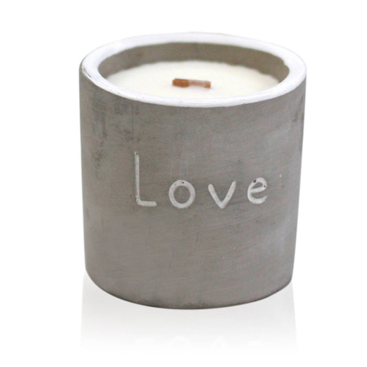 Cement Med Pot - Love - Purple Fig & Casis