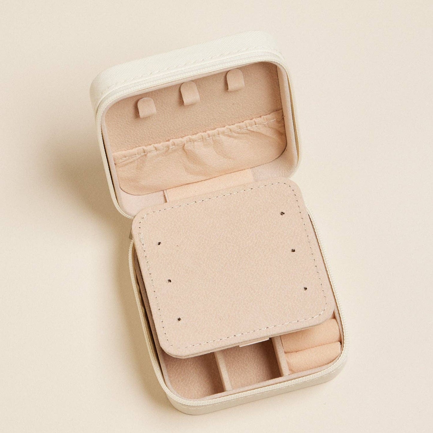 Pink Shell Travel Jewelry Box