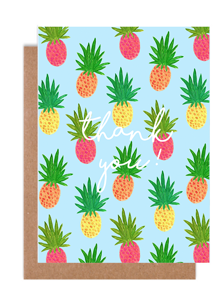 Pineapple Thank You Card