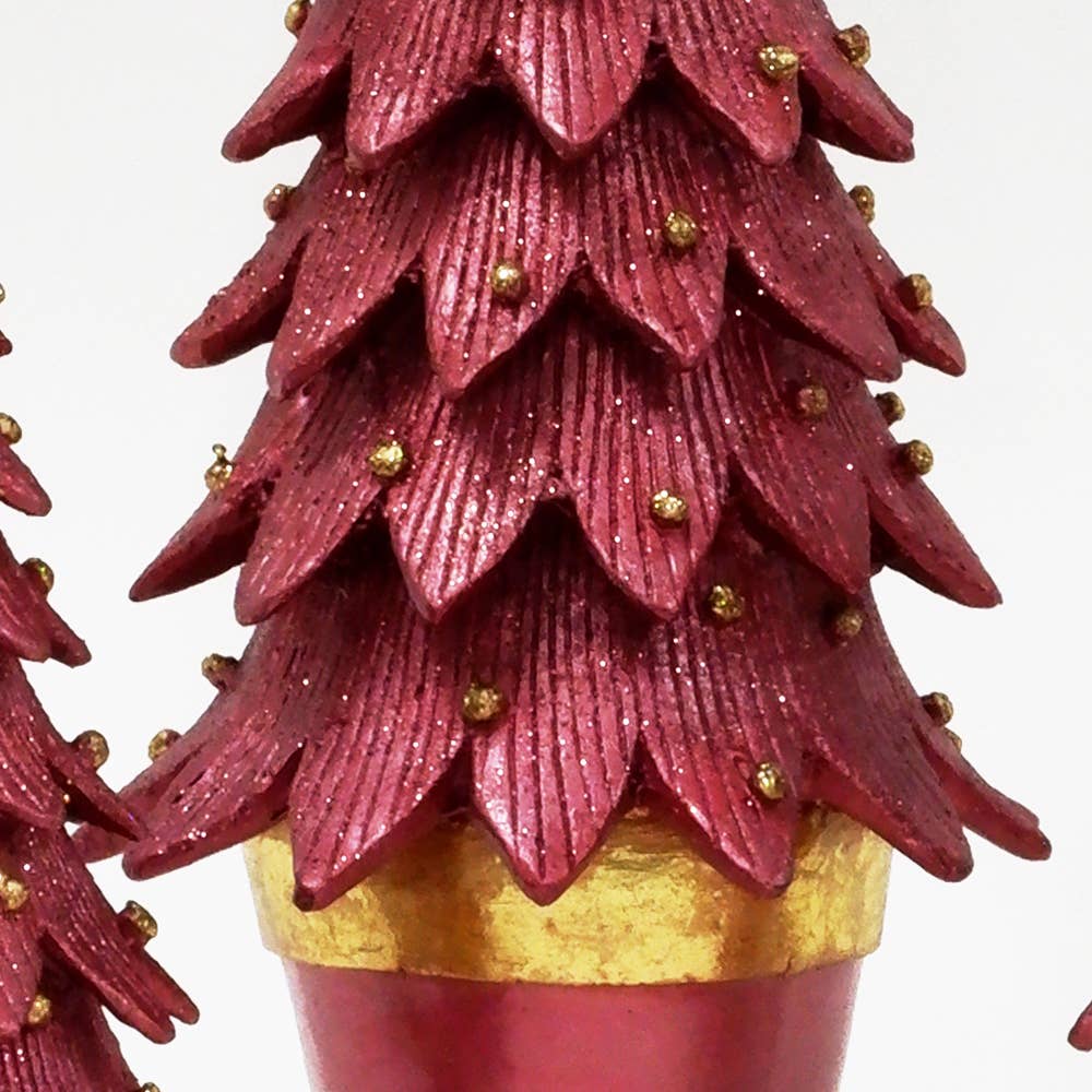 Tannenbaum Cone Tree (Magenta/Gold)