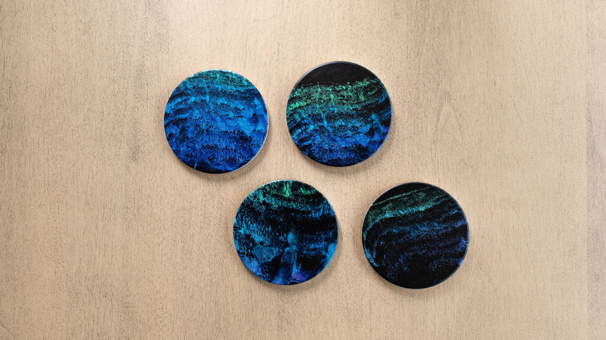 Ceramic Resin Coasters (set of 4)