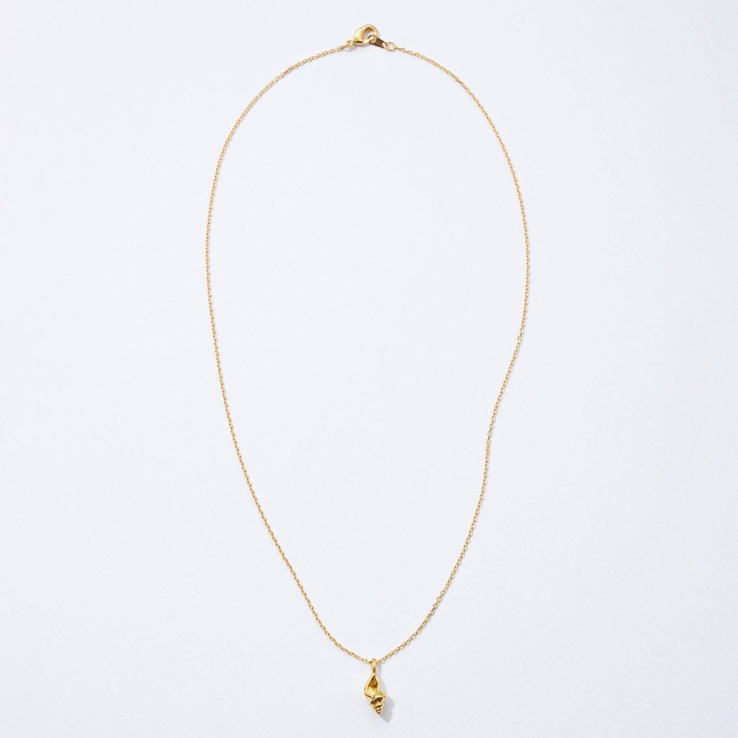 Gold Dipped Sea Snail Pendant Necklace