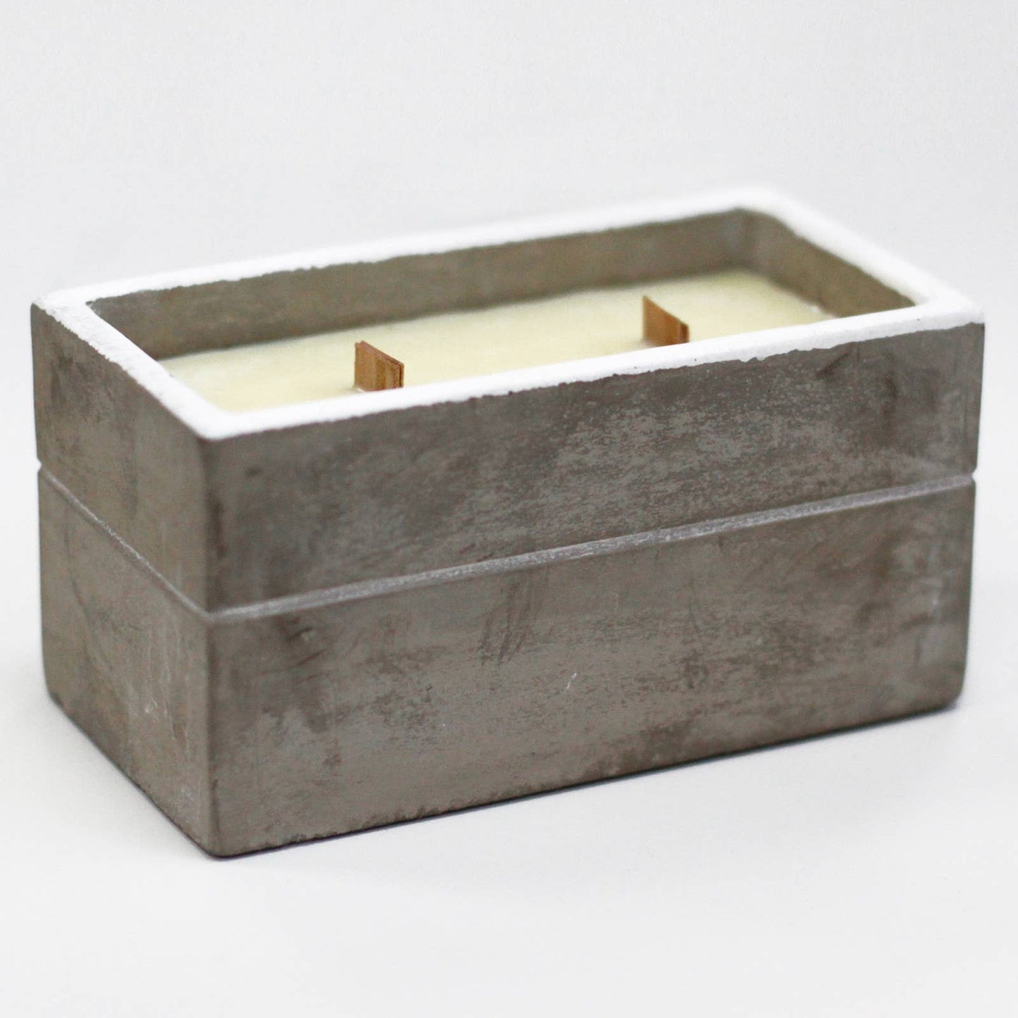 Cement Large Box Candle - Spiced South Sea Lime