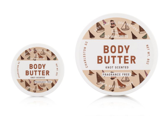 Travel Size Knot Scented (Fragrance Free) Body Butter (2oz)