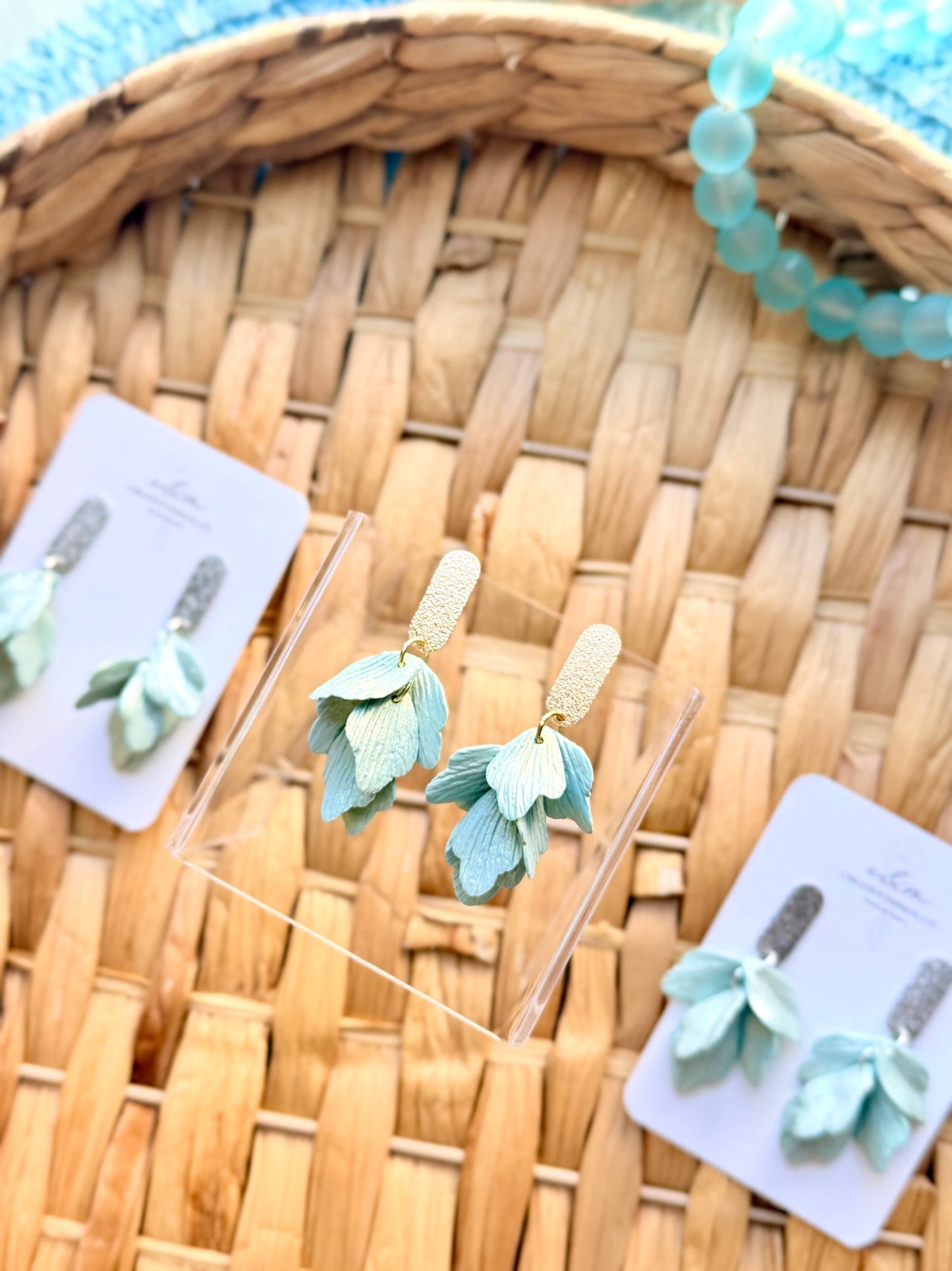 Shimmery Petal Earrings