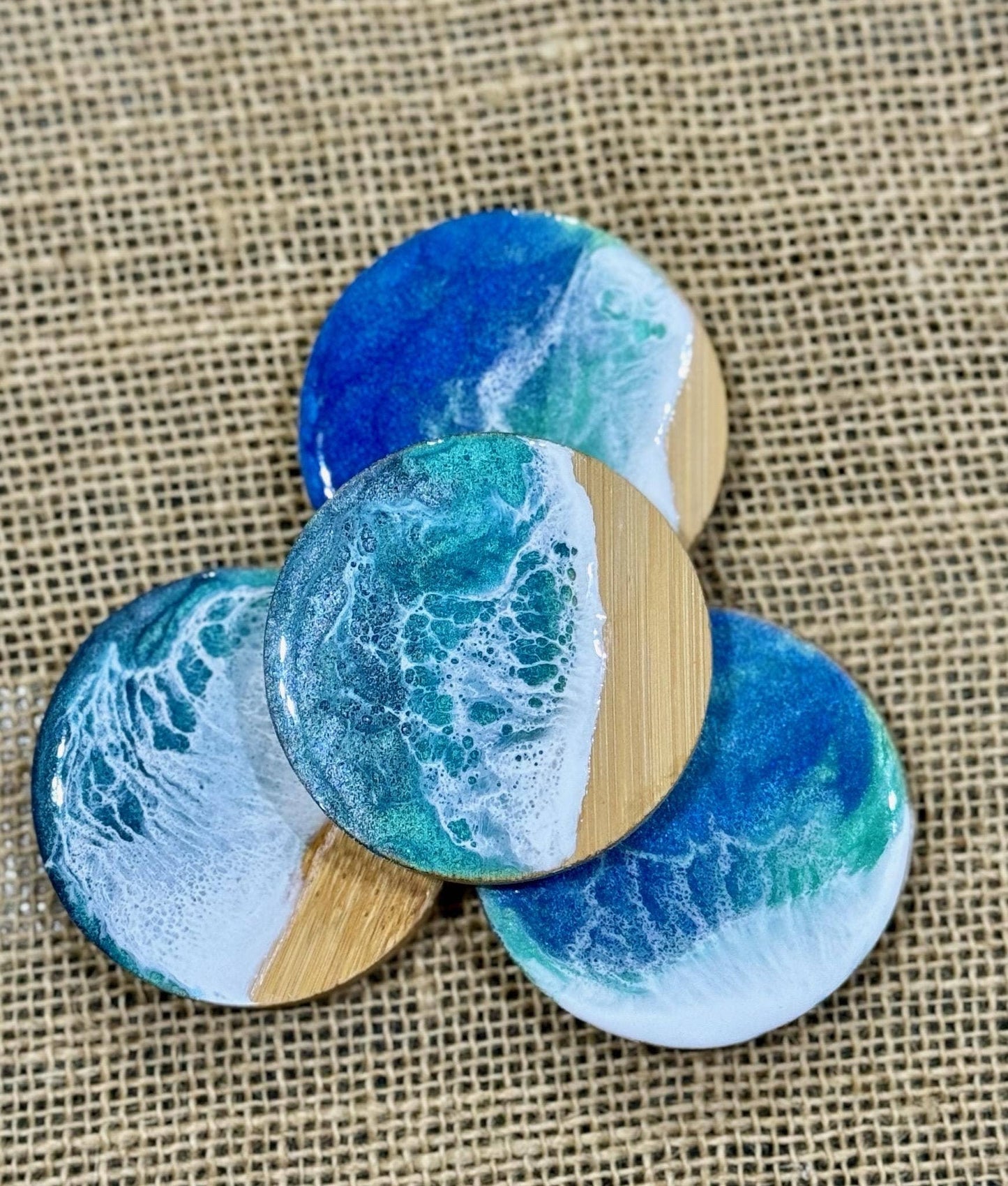 Bottle Opener in Ocean Resin