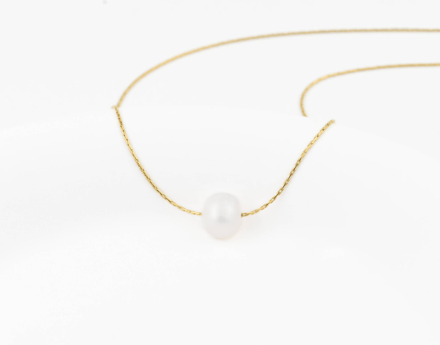 Gold Pearl Chain Necklaces - Waterproof Assorted Peal Chains