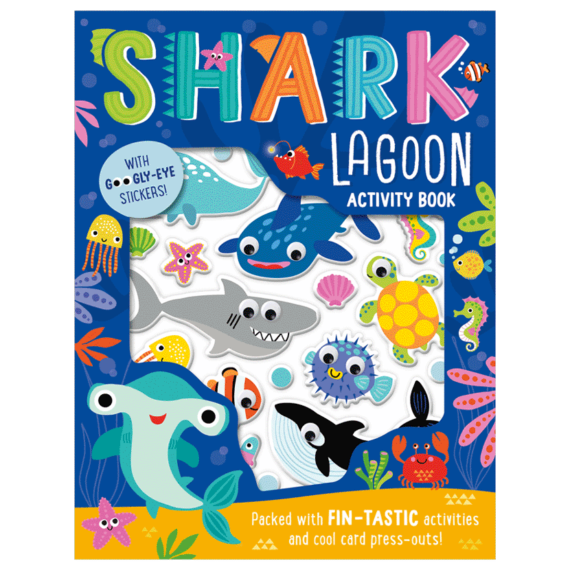 Sticker Activity Book Googly-Eye Stickers Shark Lagoon