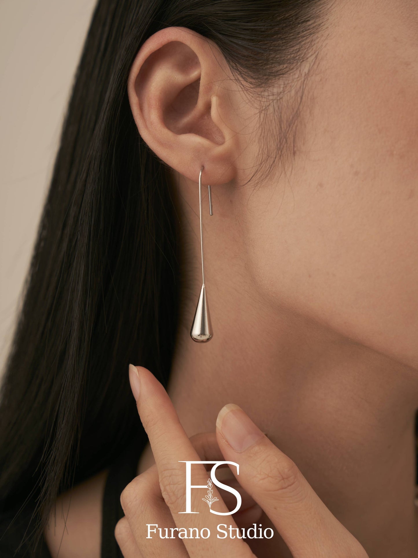 14K Gold Plated Dainty Water drop earrings