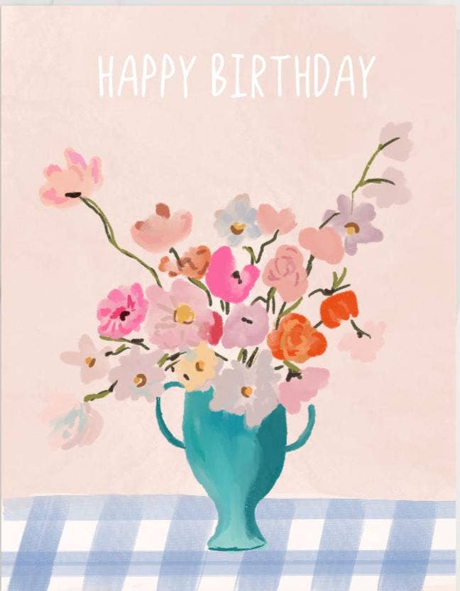 HAPPY BIRTHDAY BOUQUET - Note Card