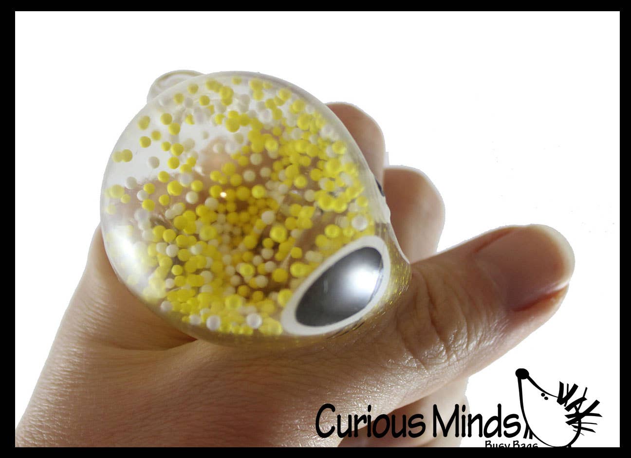 1 Bunny Fidget Balls - Air and Styrofoam Bead Filled Squeeze