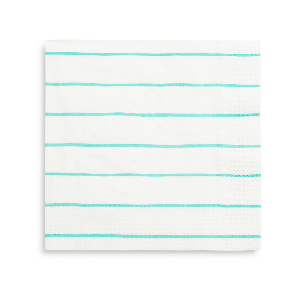 Frenchie Striped Large Napkins - 16 Pk.