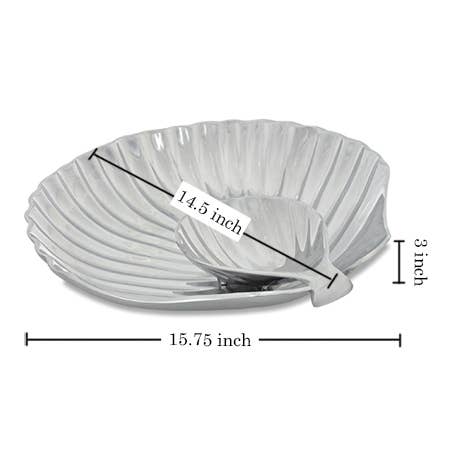Polished Cockleshell Chip & Dip S/2