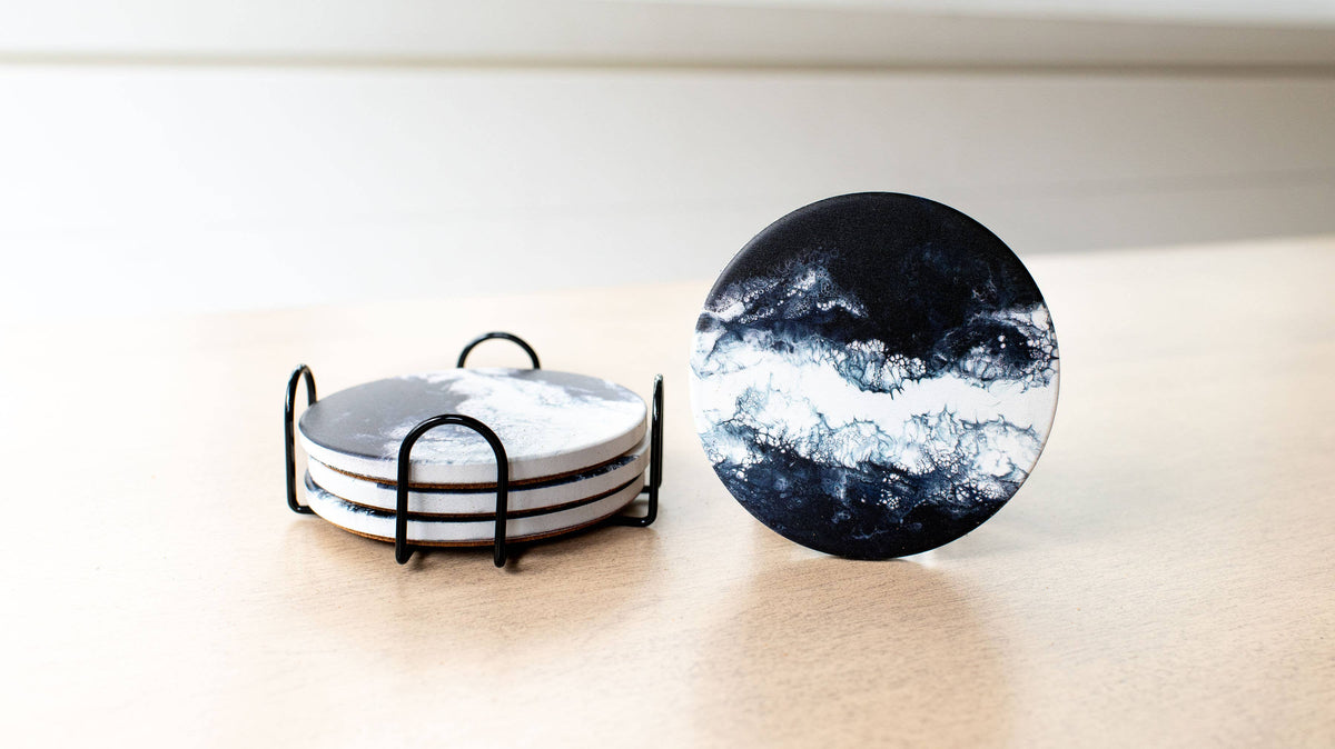 Ceramic Resin Coasters (set of 4)