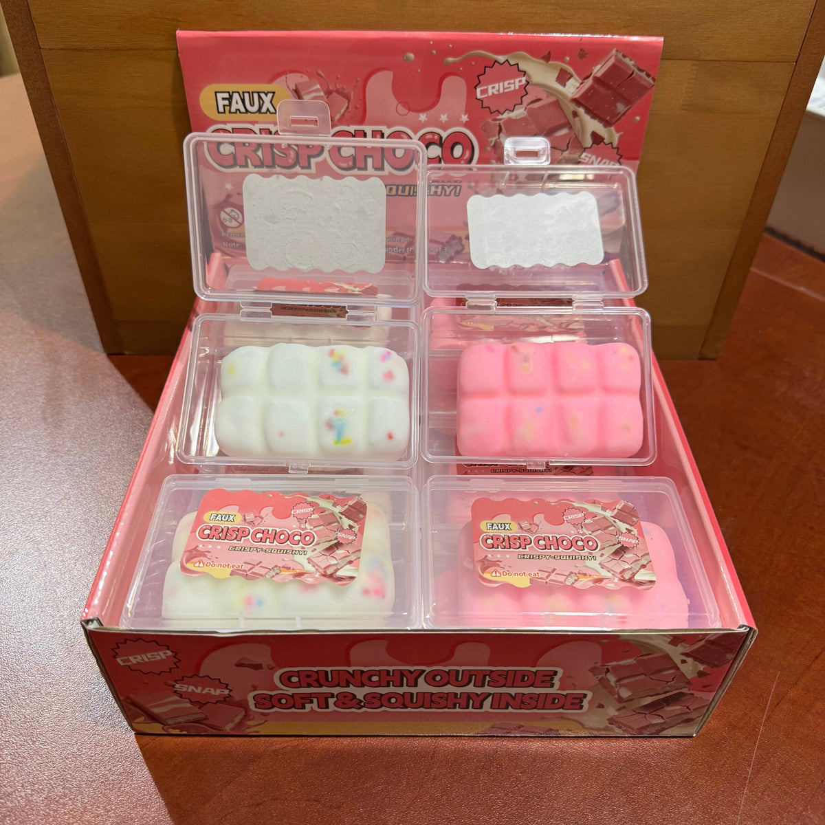 Crispy Crackling Pink and White Chocolate Toy