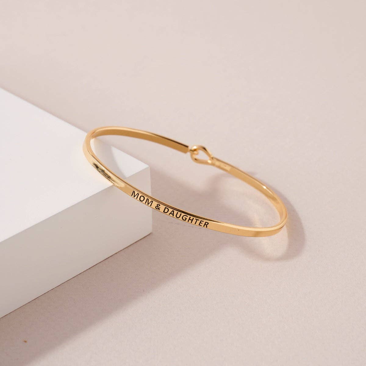 MOM AND DAUGHTER Inspirational Lasso Bracelet Bangle Bracelet