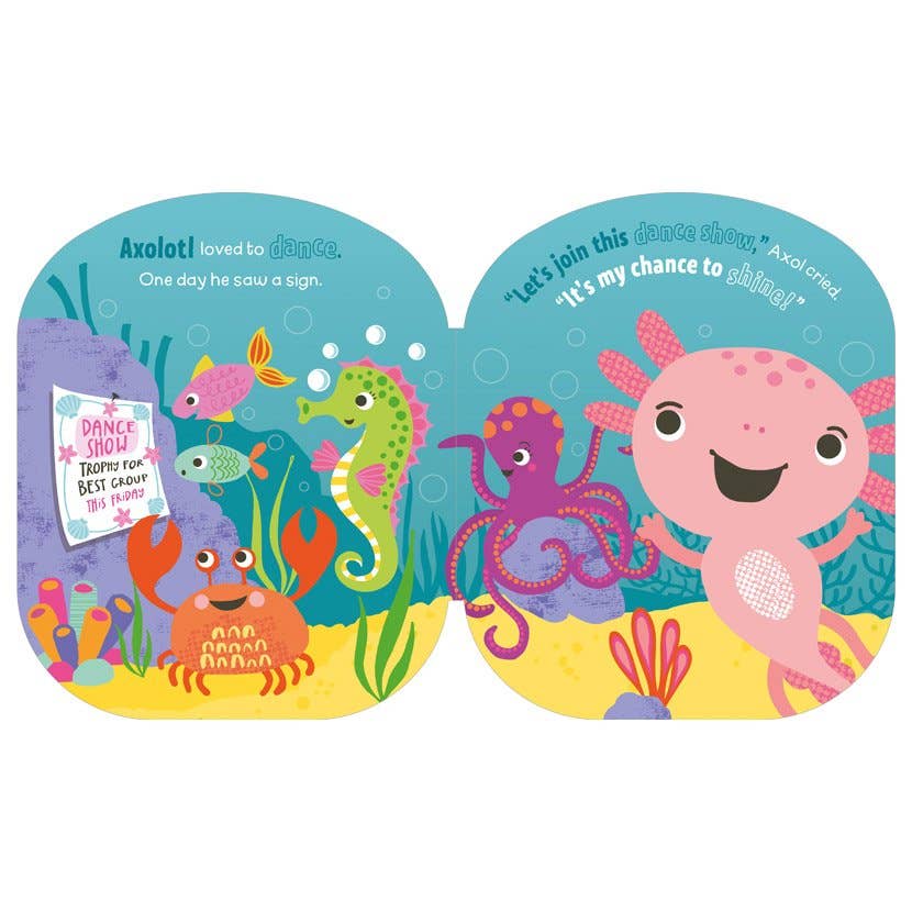 Board Book Squish and Snugg Groovy Axolotl