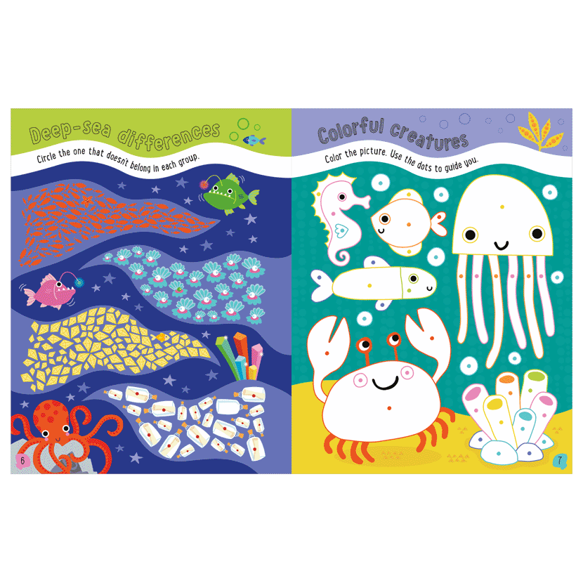 Sticker Activity Book Googly-Eye Stickers Shark Lagoon