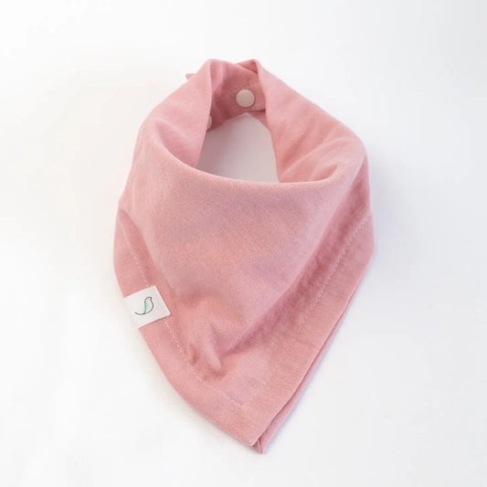 ORGANIC Ollie Bandana Bib - Peony