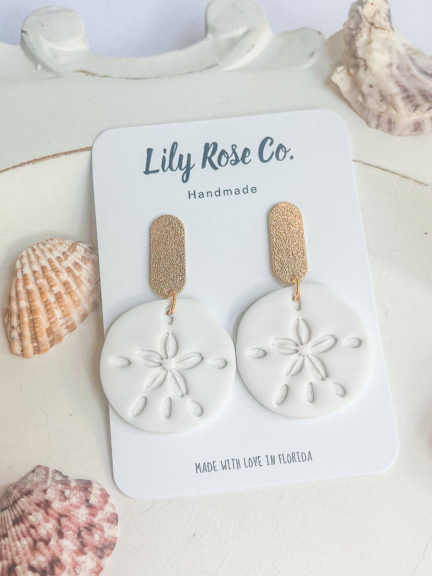 Sand color Shell Earrings