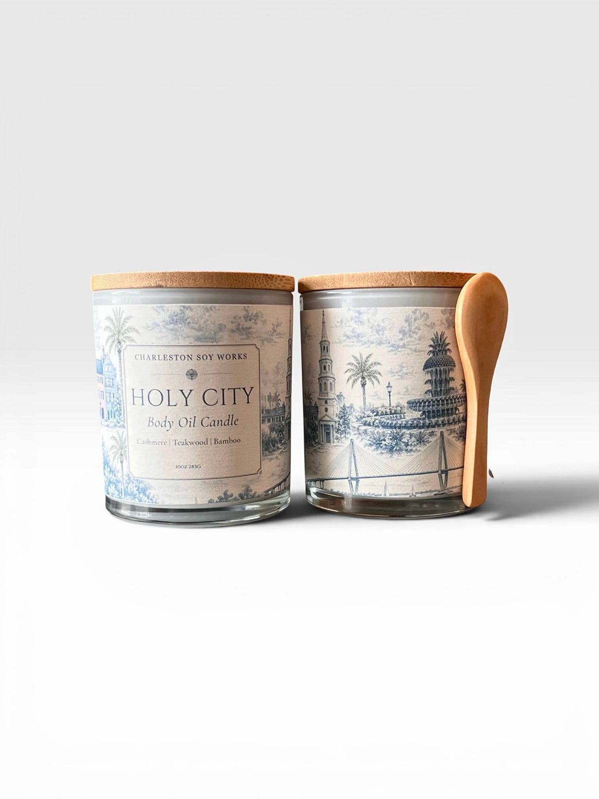 Holy City— Charleston Illustrated Body Oil Candle, 10oz