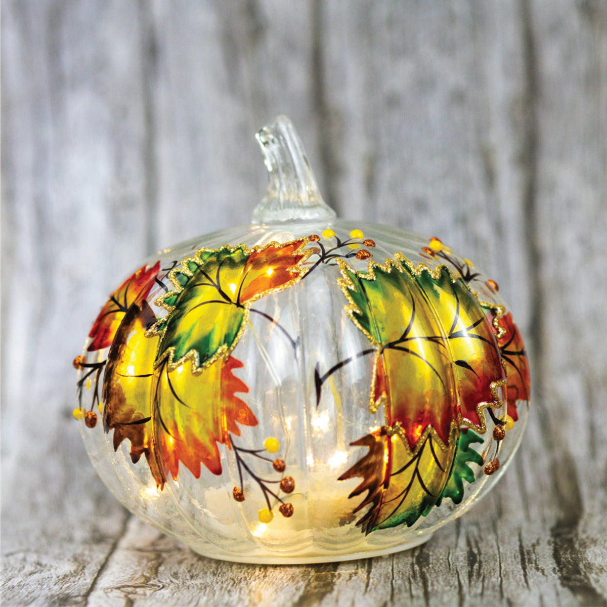Fallen Leaves Pumpkin LED