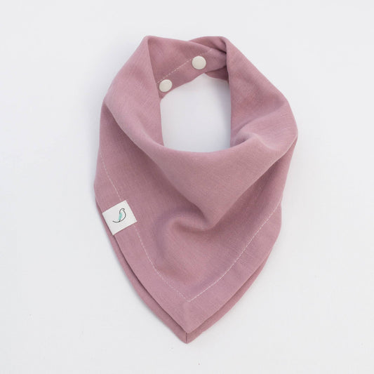 ORGANIC Ollie Bandana Bib - Dusty Rose