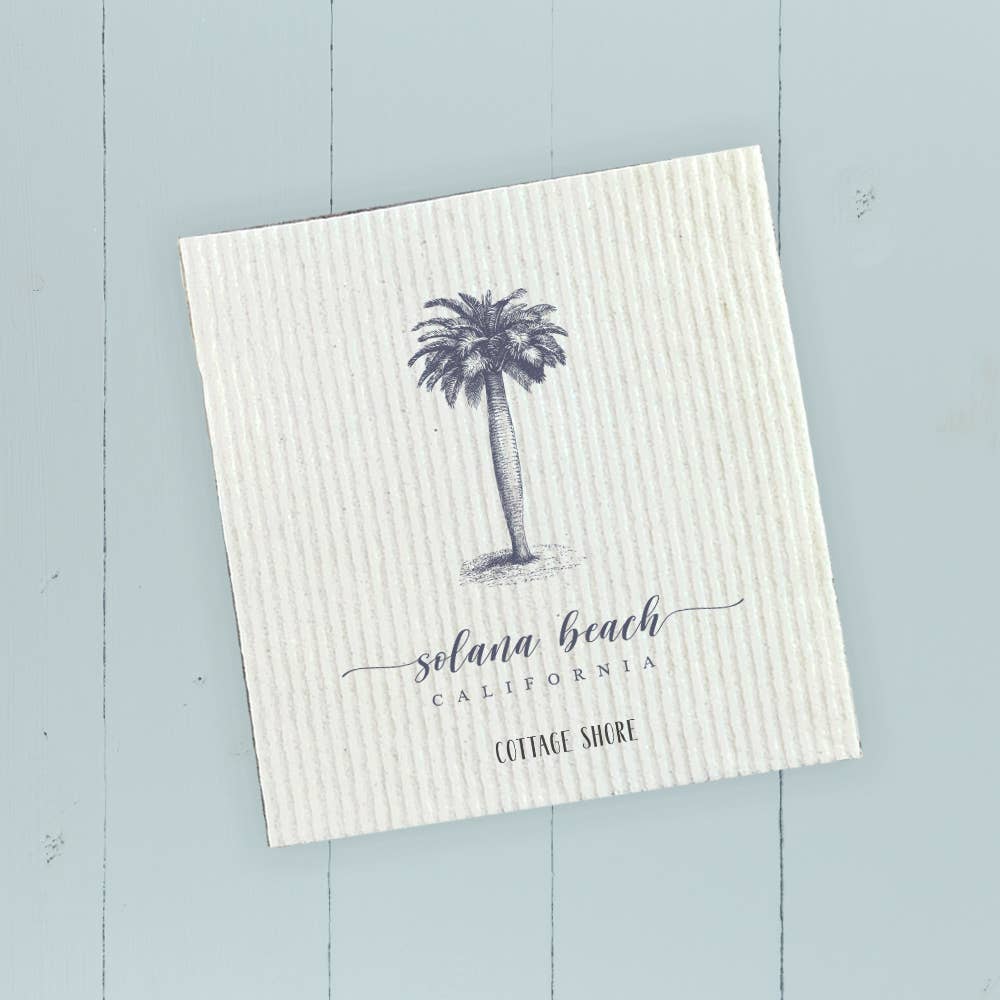 Palm Tree Charleston, SC Swedish Dish Cloth