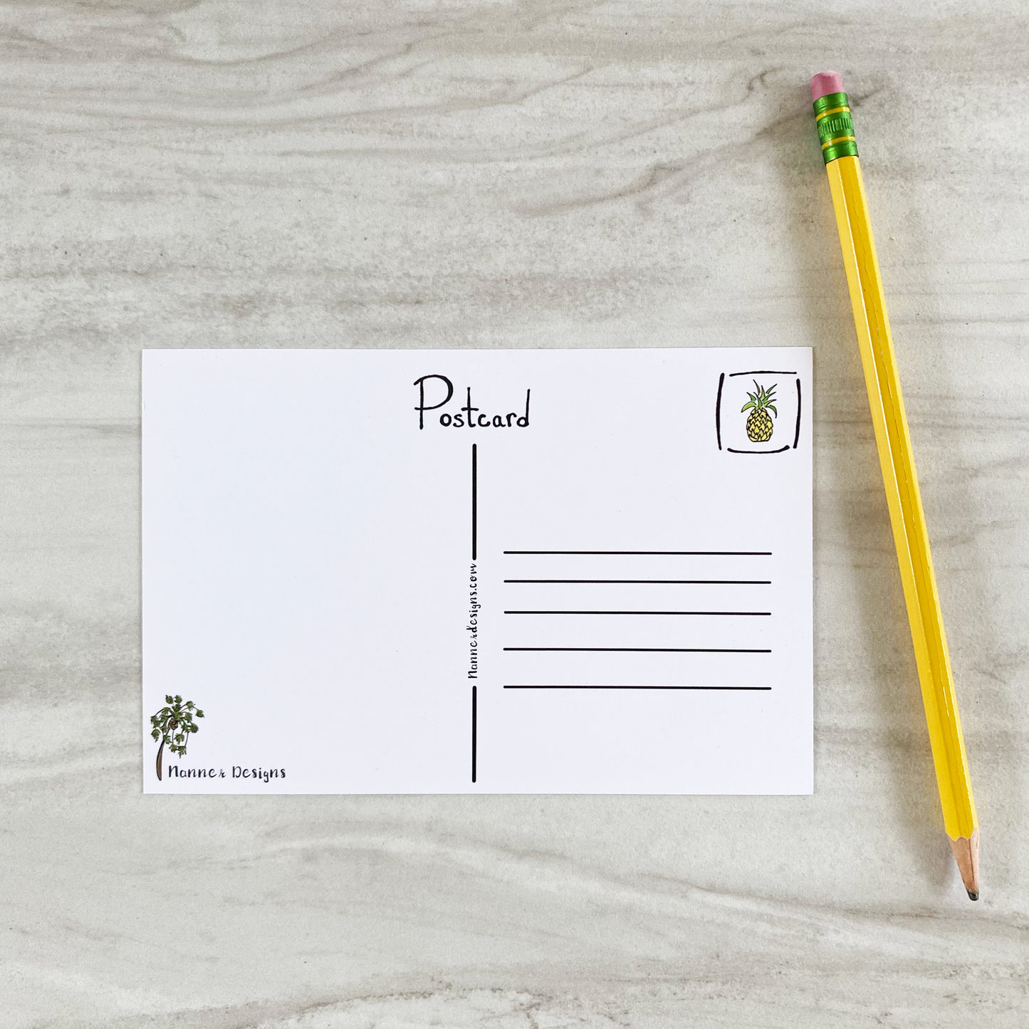 Rainbow Row Charleston Postcard