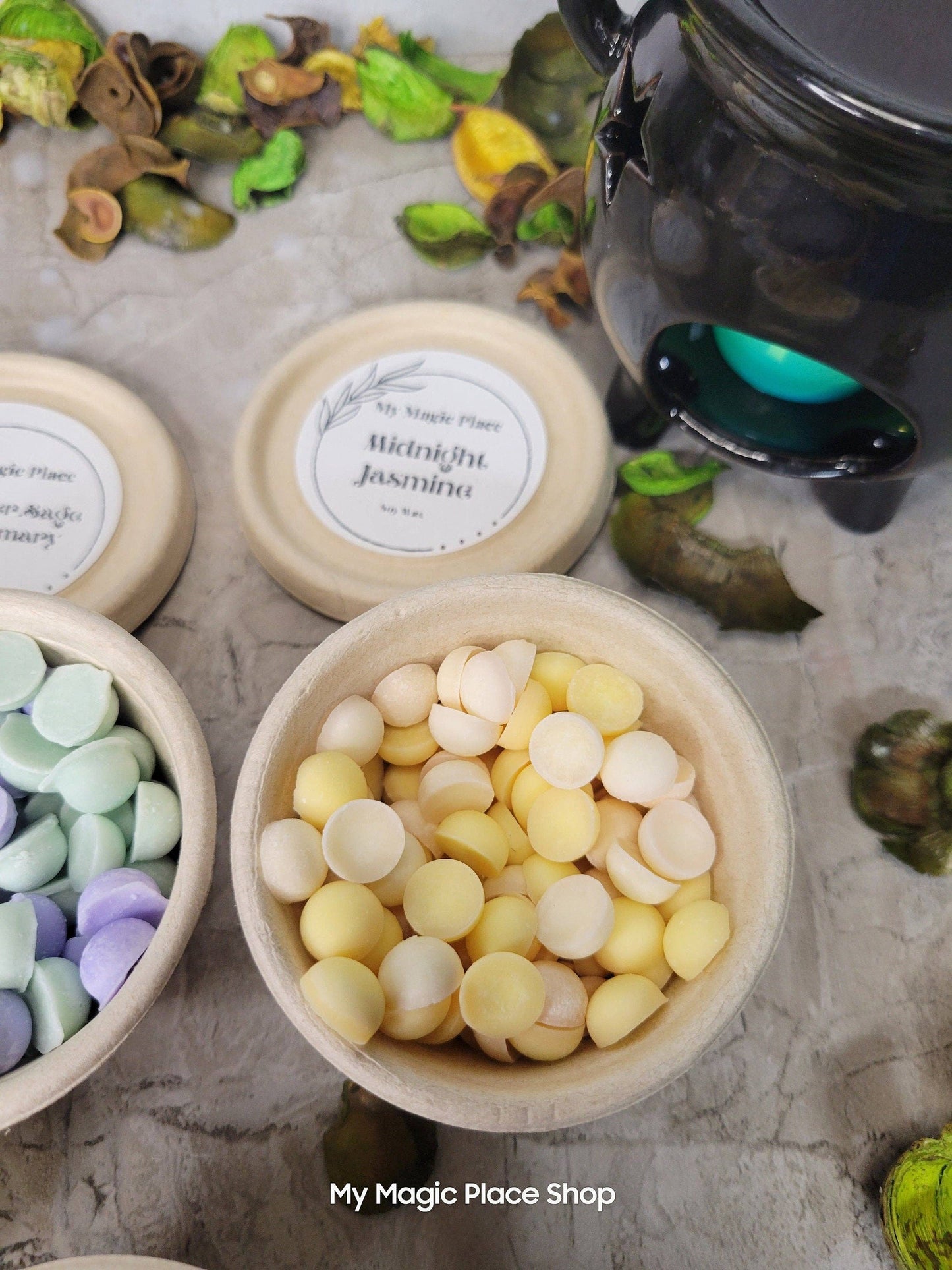 Scoopable Wax Melts Soy Wax Melts Handmade Small Round Wax M