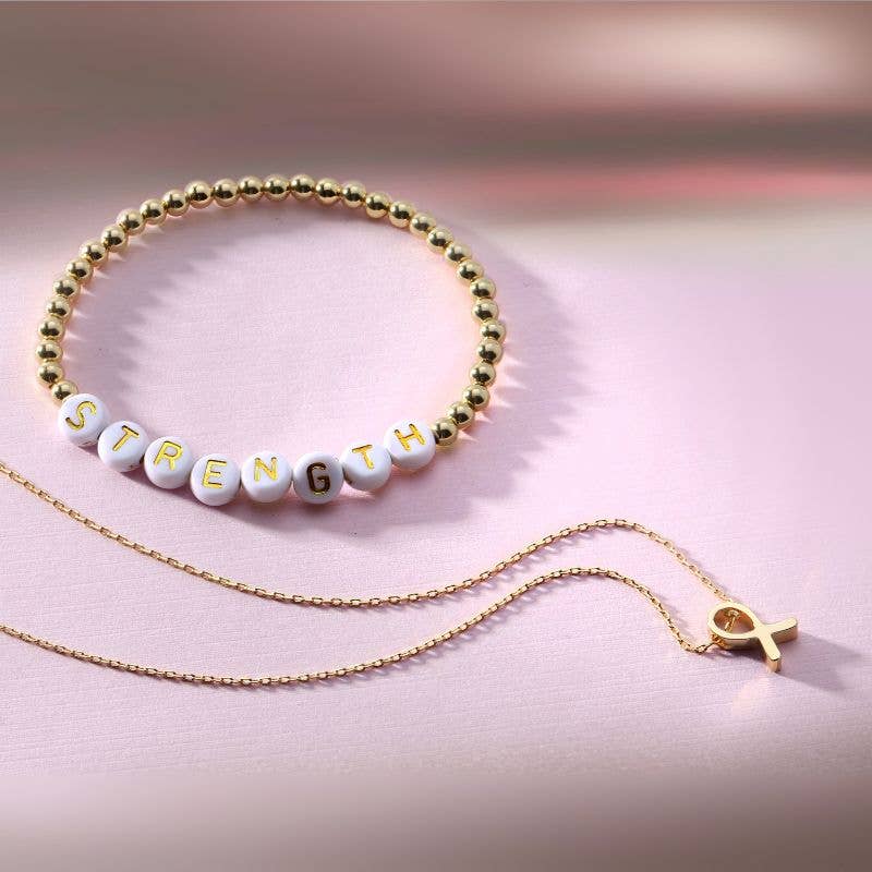 Ribbon of Hope Necklace - SHINE FOR A CAUSE