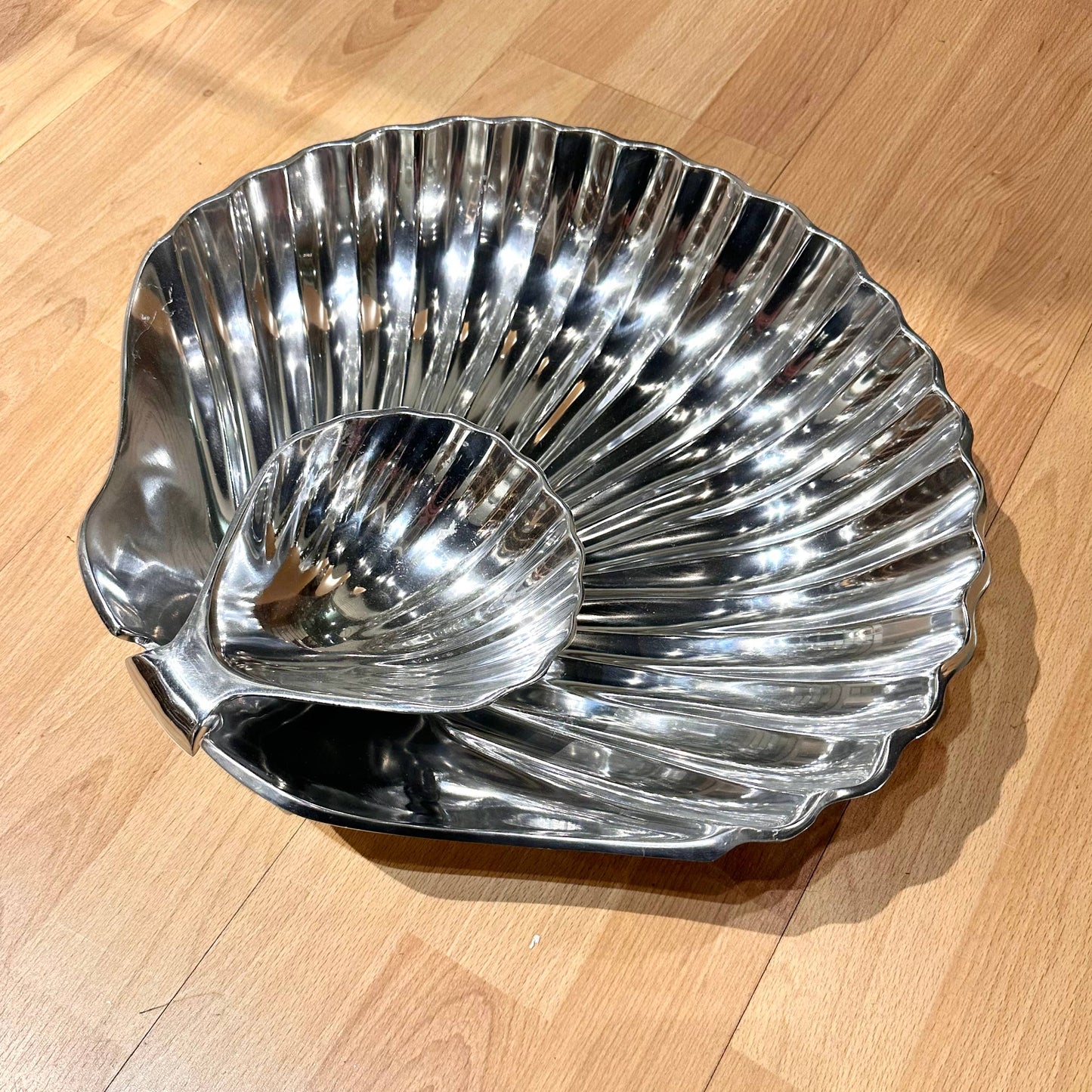 Polished Cockleshell Chip & Dip S/2